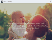 Tablet Screenshot of motherlove.com